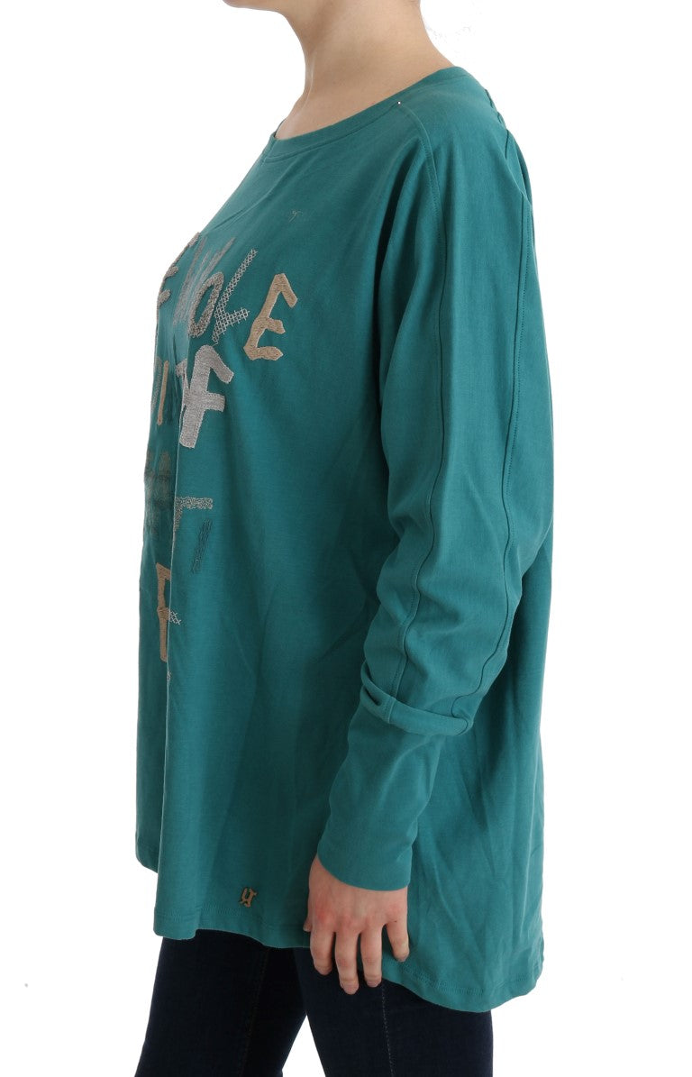 Pull en coton vert surdimensionné de John Galliano