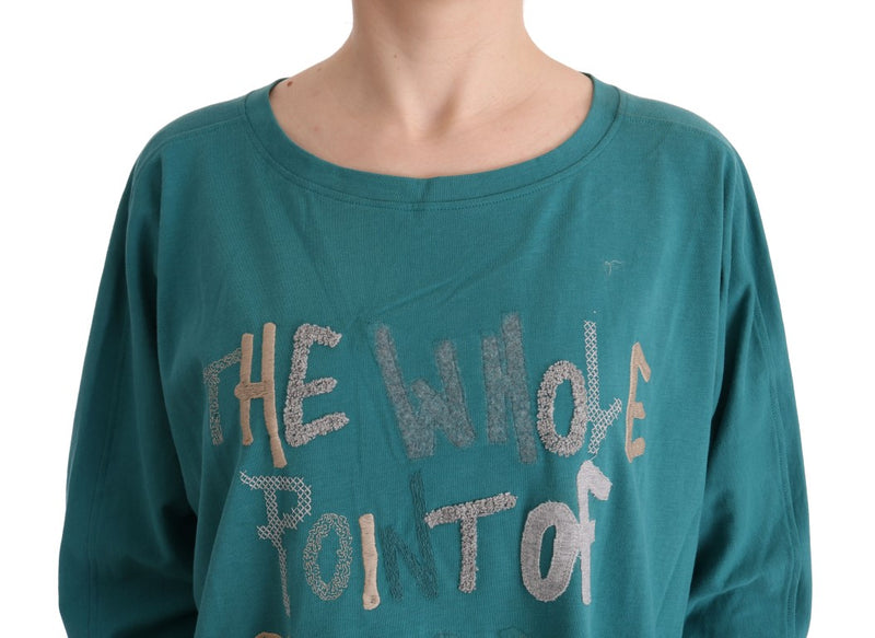 Pull en coton vert surdimensionné de John Galliano
