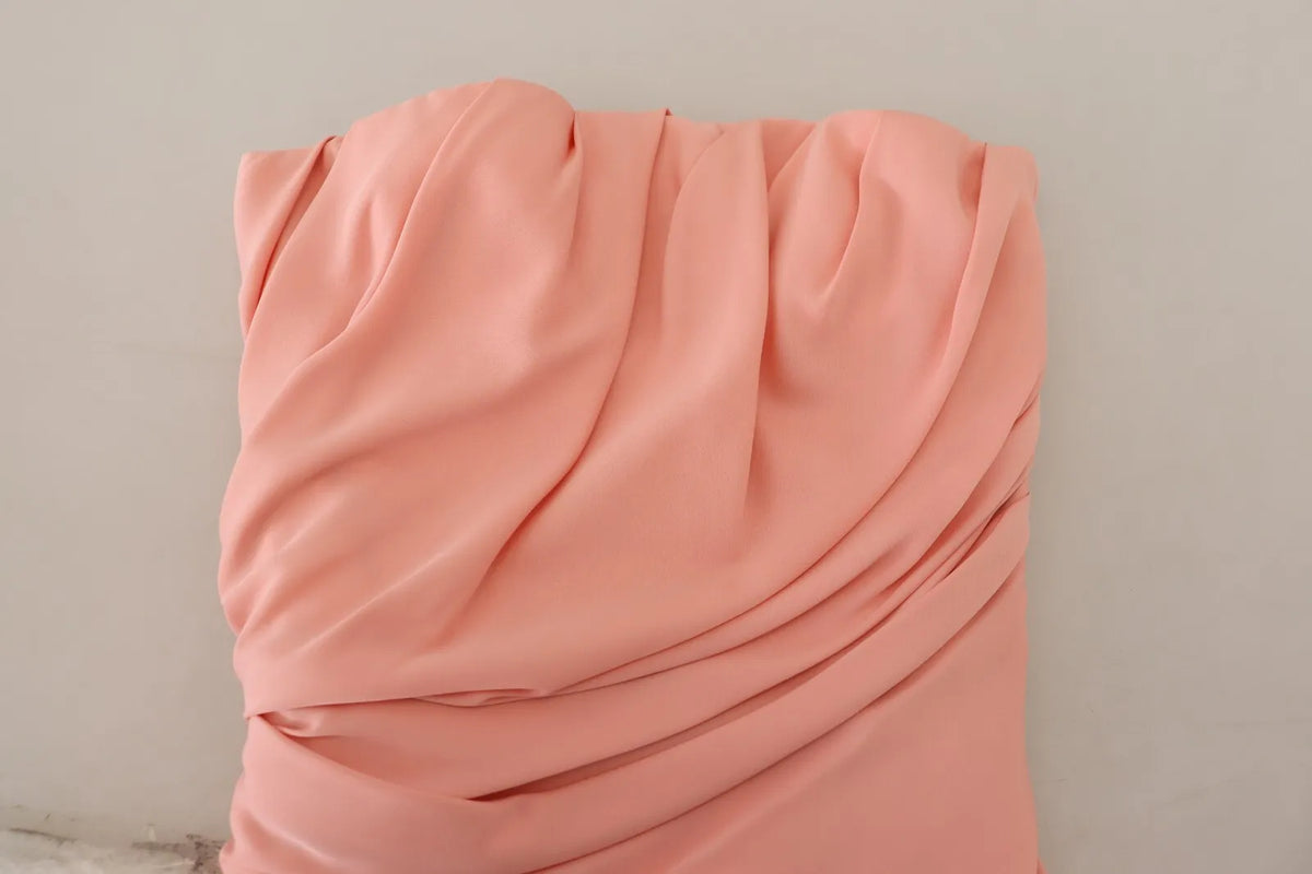 Robe Midi Sans Manches Dolce & Gabbana en Soie Rose Stretch
