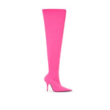 Balenciaga Elegant Pink Polyester Ankle Boots - Chic Footwear