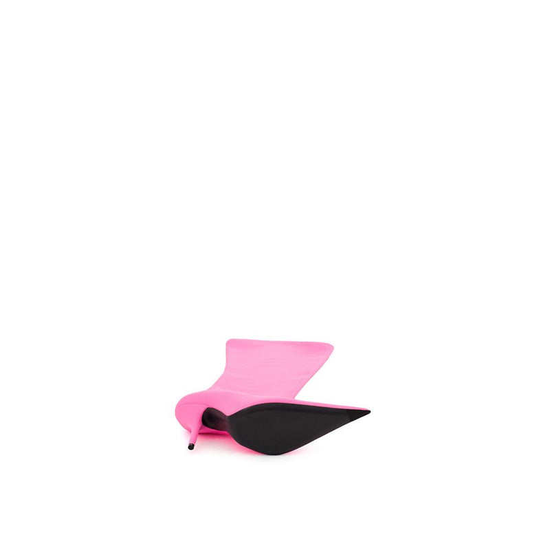 Balenciaga Elegant Pink Polyester Ankle Boots - Chic Footwear