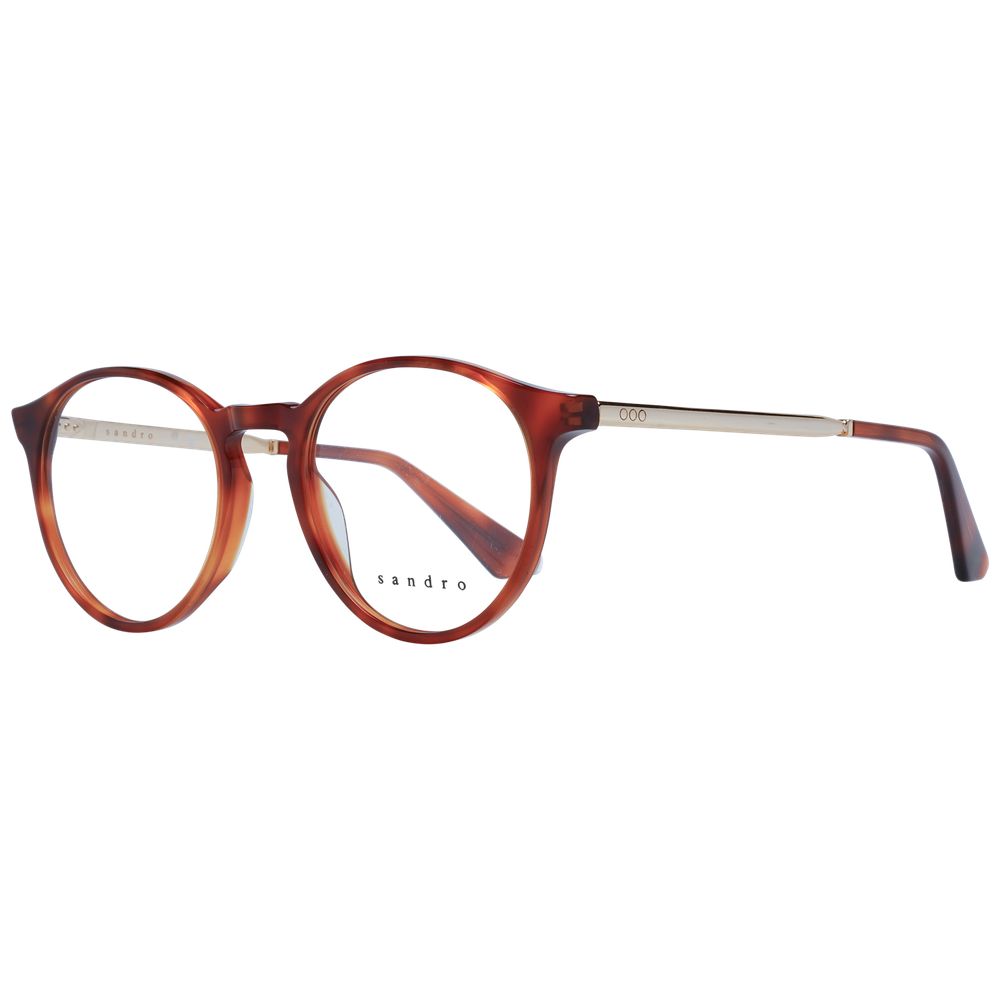 Sandro Brown Women Glasses Frame - Chic Round Acetate Design