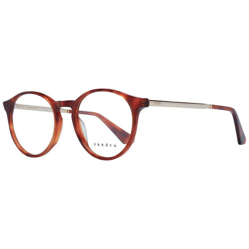 Sandro Brown Women Glasses Frame - Chic Round Acetate Design