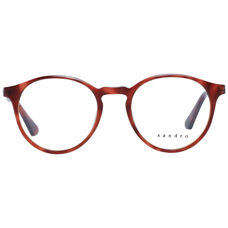 Sandro Brown Women Glasses Frame - Chic Round Acetate Design