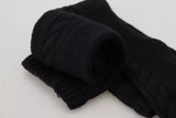 Dolce & Gabbana Chaussettes Longues Noires en Laine pour Femmes