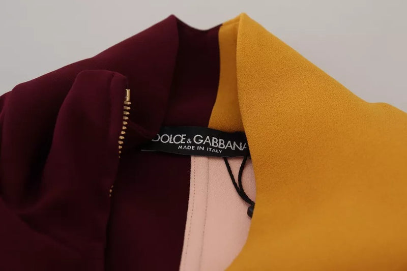 Dolce & Gabbana Multicolor Floral Full Zip Sweater