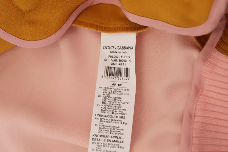 Dolce & Gabbana Multicolor Floral Full Zip Sweater