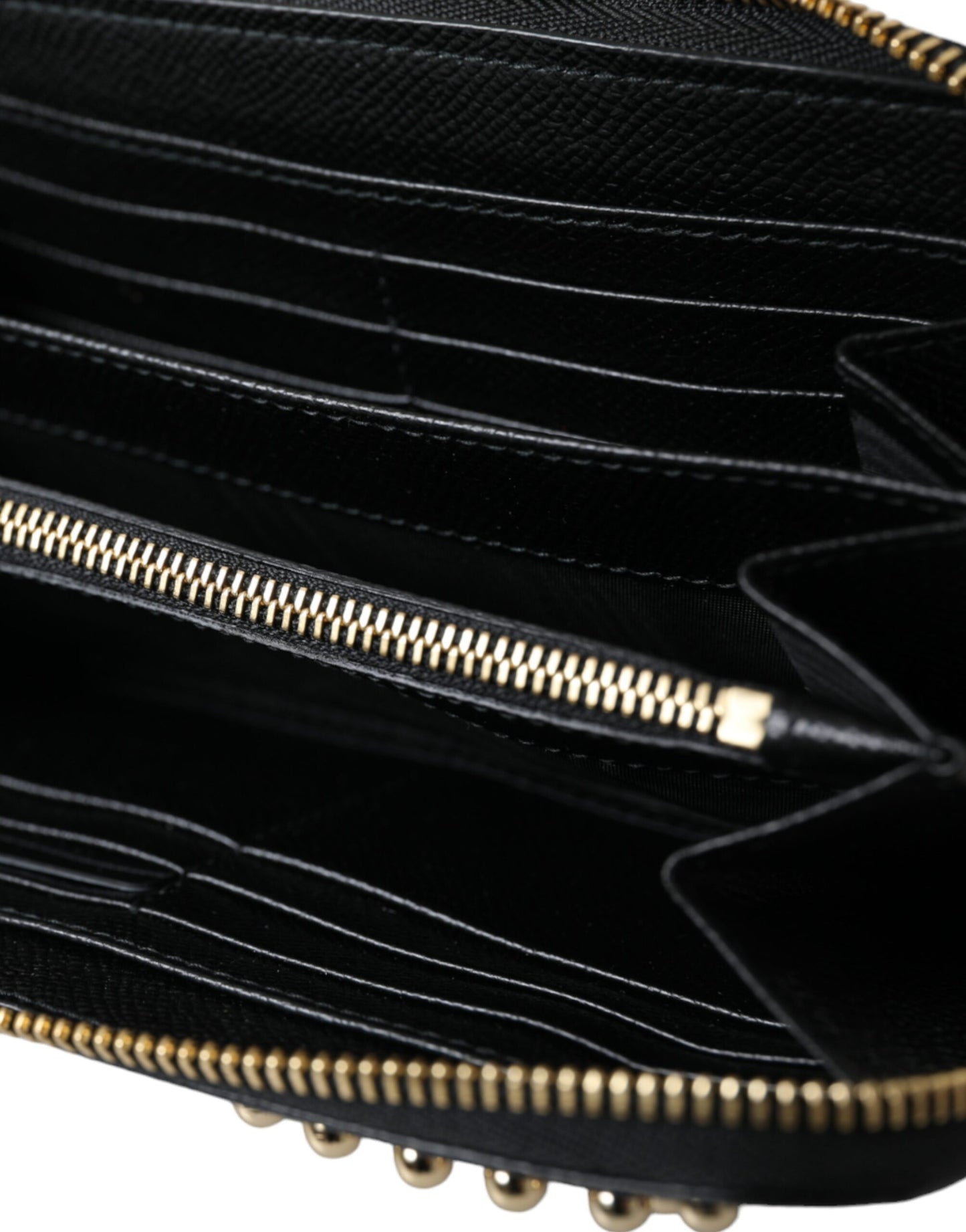 Dolce & Gabbana Zwartblauwe leren #DGFAMILY Continental herenportemonnee met rits