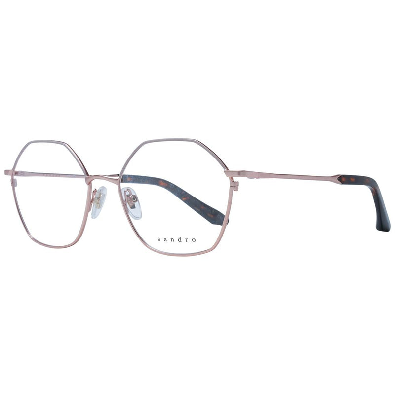 Sandro Rose Gold Women's Glasses Frame - Chic Geometric Design