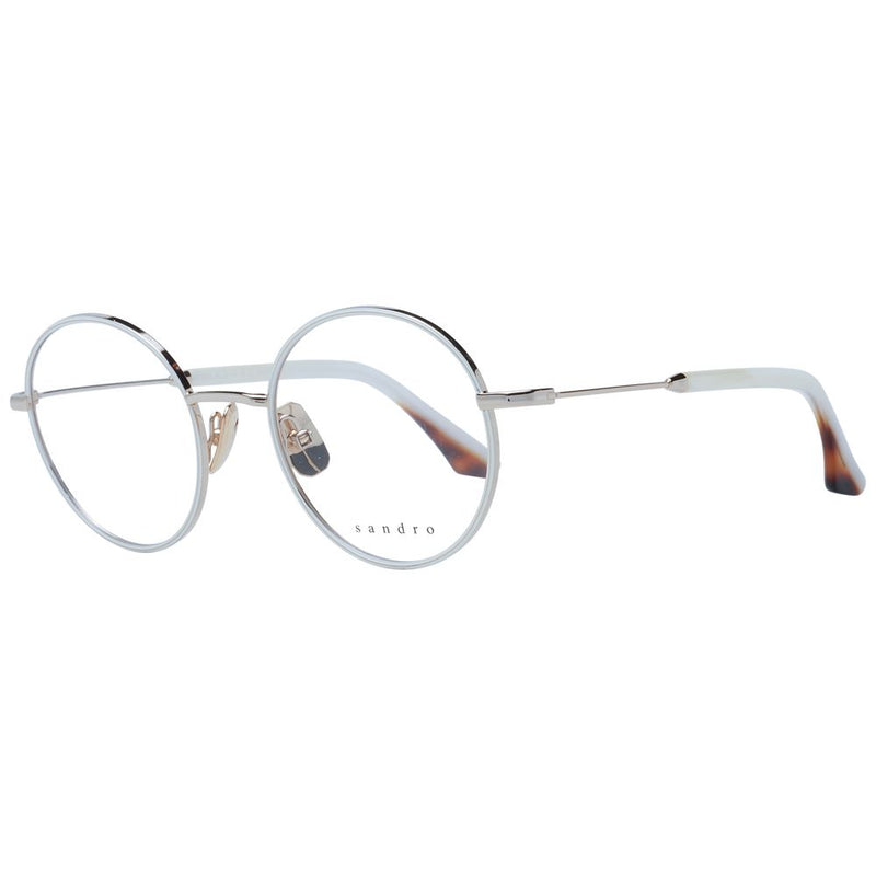 Sandro White Women Glasses Frame - Chic Panto Style