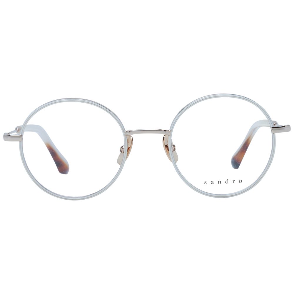 Sandro White Women Glasses Frame - Chic Panto Style