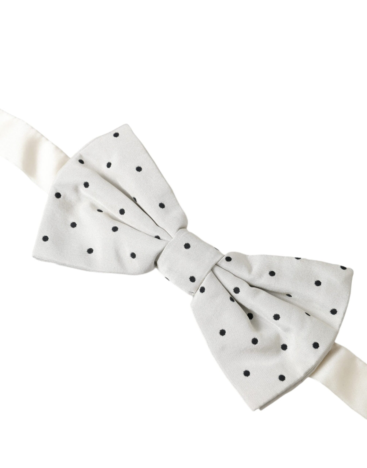 Nœud papillon Dolce &amp; Gabbana en polyester à pois blancs et noirs pour homme