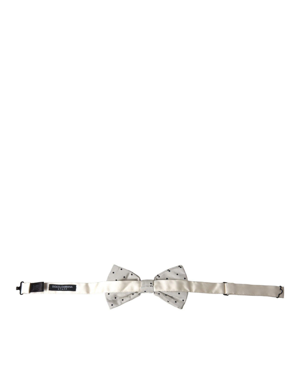 Nœud papillon Dolce &amp; Gabbana en polyester à pois blancs et noirs pour homme