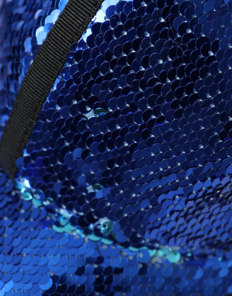Casquette de baseball à sequins bleu royal Dolce & Gabbana pour homme
