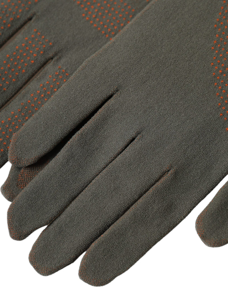 Gants Dolce & Gabbana en Coton Élastique Marron