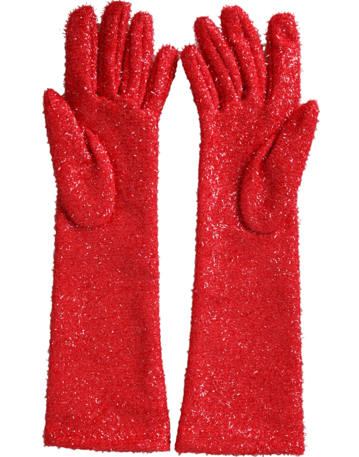 Gants Fantasia Rouge Lurex Dolce & Gabbana Mi-Longs