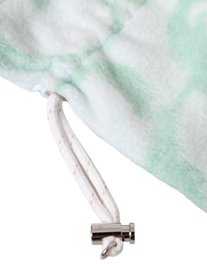 Dolce & Gabbana witte nylon fleece wanten tot aan de pols