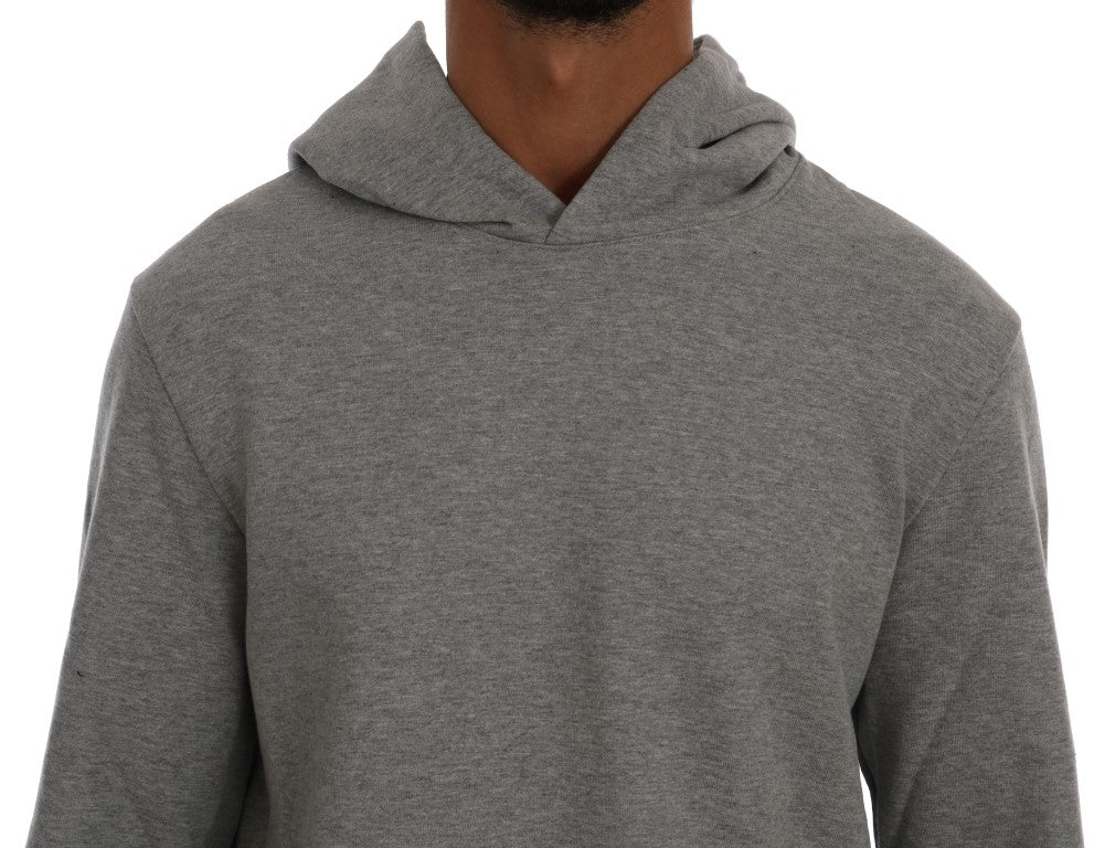 Daniele Alessandrini Pull en coton à capuche gris