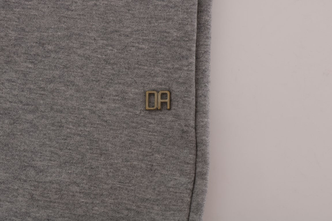 Daniele Alessandrini Pull en coton à capuche gris