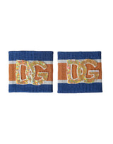 Bracelet en viscose à sequins et logo multicolore Dolce & Gabbana