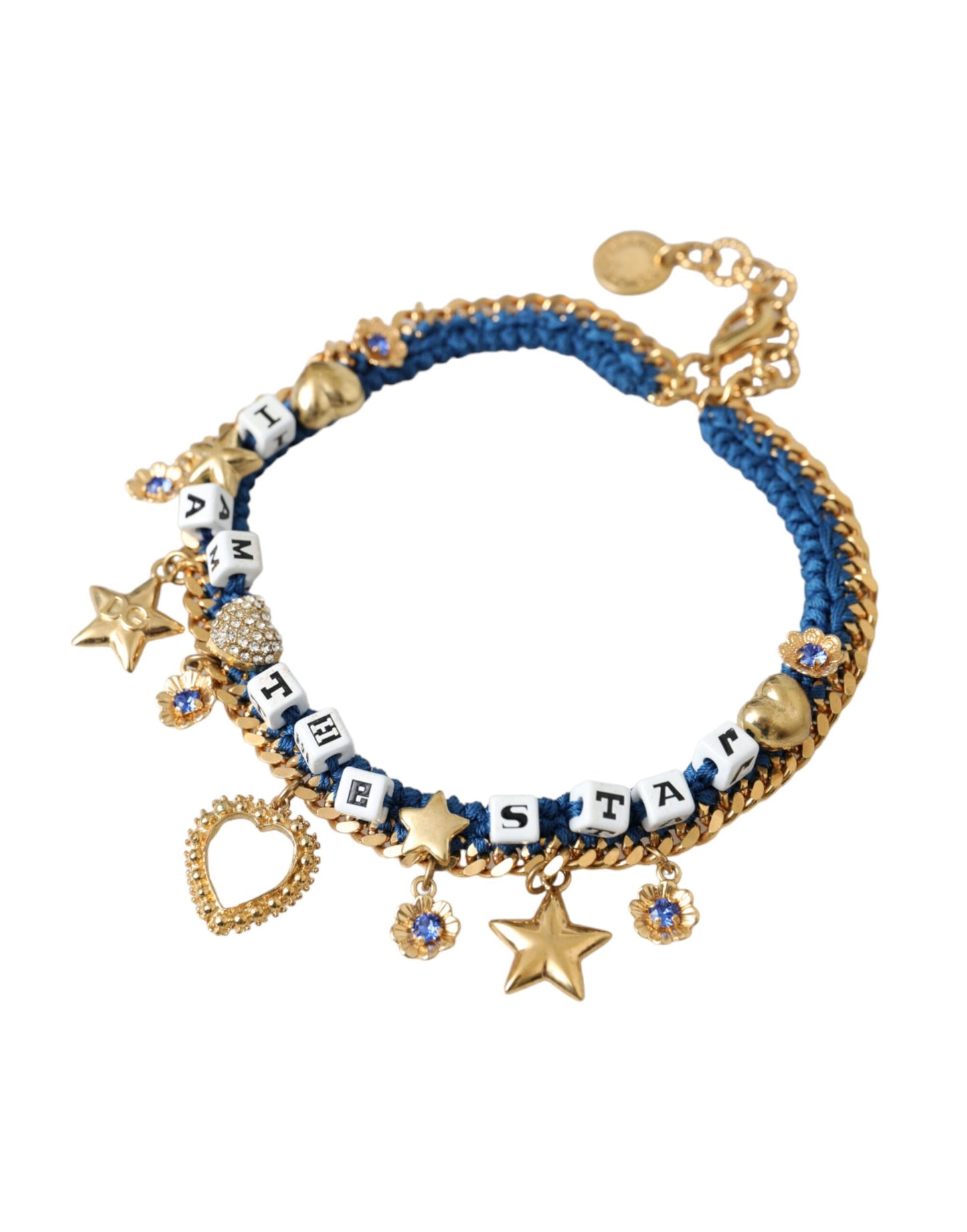 Bracelet Dolce & Gabbana en laiton doré avec chaîne Iam The Star