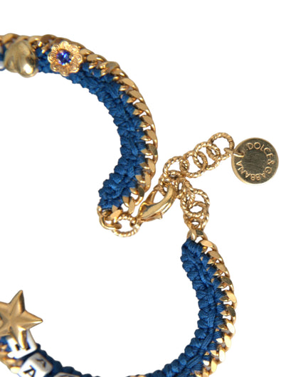 Bracelet Dolce & Gabbana en laiton doré avec chaîne Iam The Star