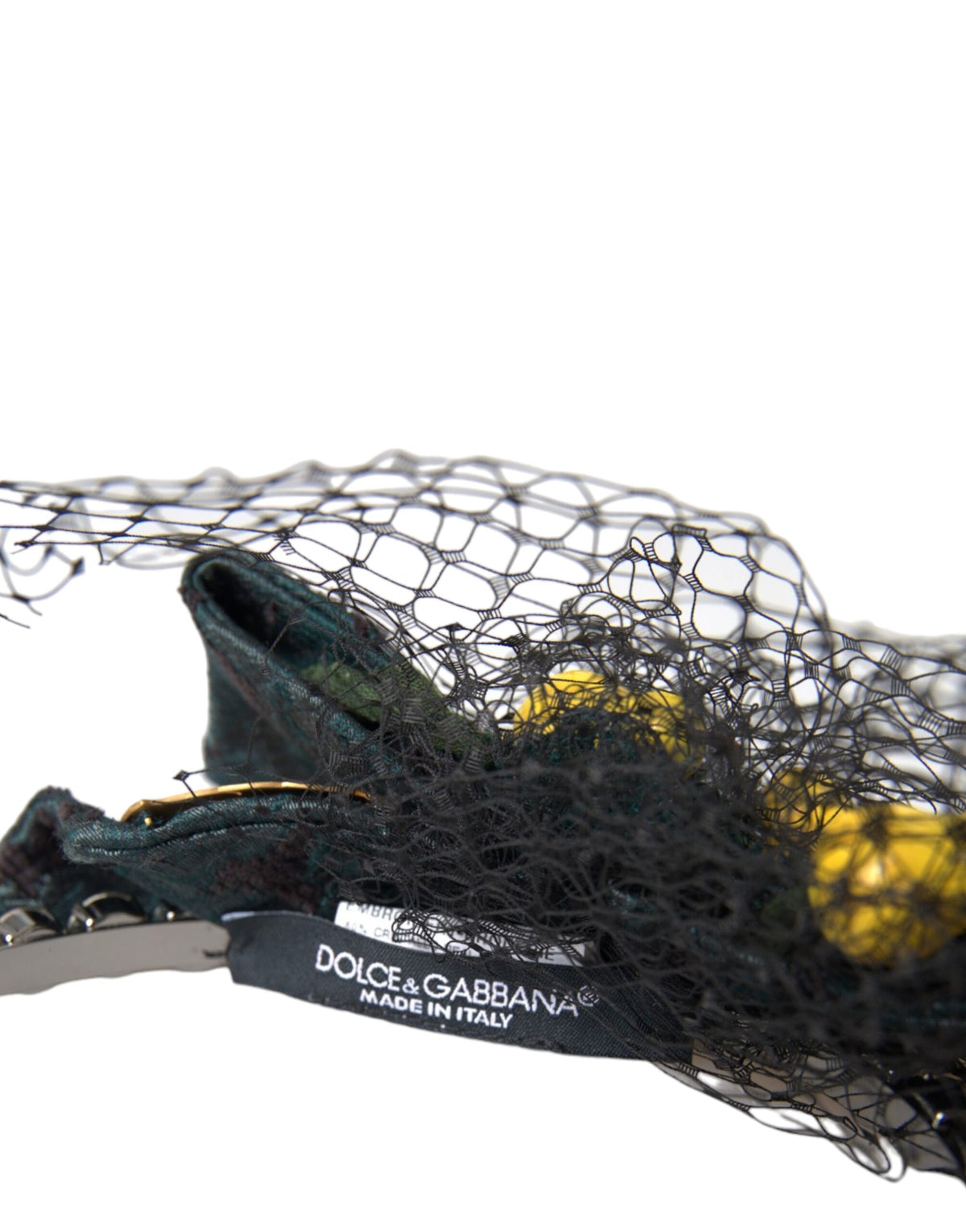 Dolce & Gabbana Black Lemons Sicily Purple Crystal Headband