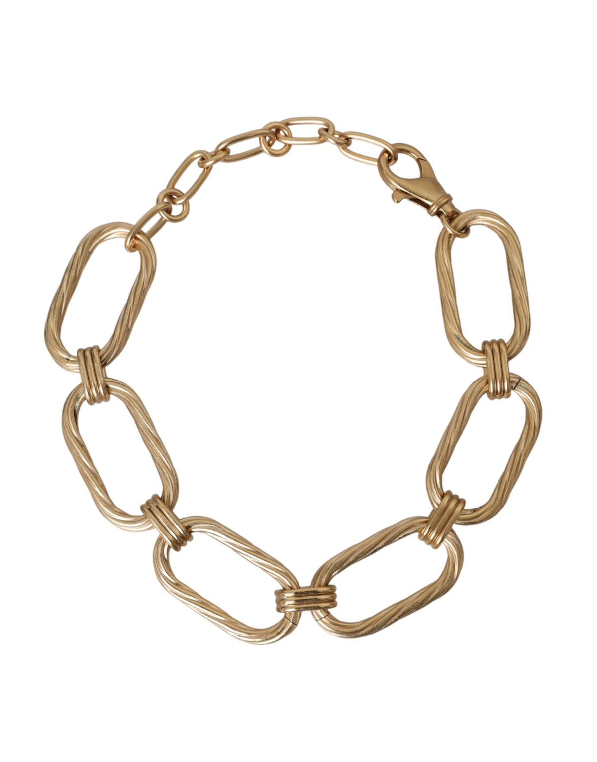 Collier à Chaîne Large en Laiton Doré Dolce & Gabbana