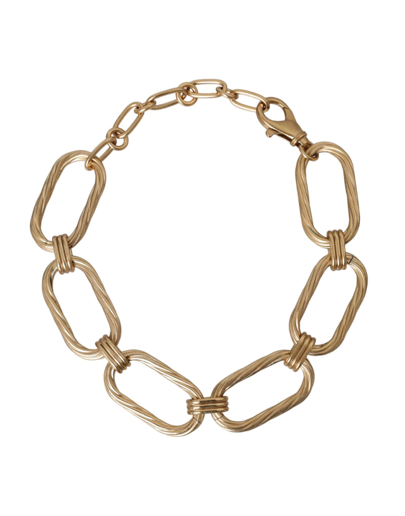 Collier à Chaîne Large en Laiton Doré Dolce & Gabbana