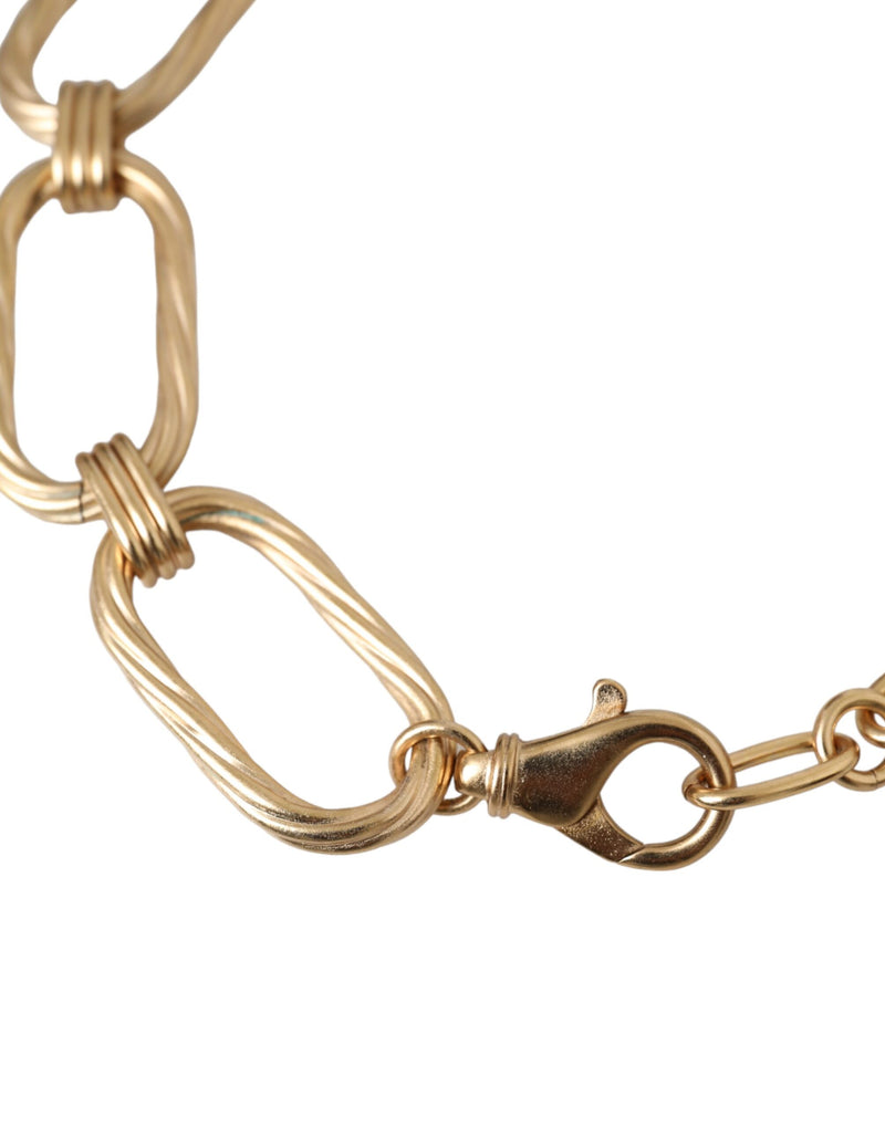 Collier à Chaîne Large en Laiton Doré Dolce & Gabbana