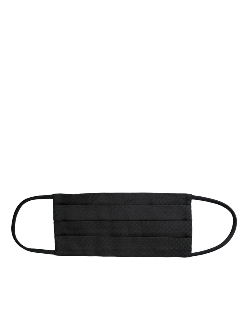 Masque facial ajustable Dolce &amp; Gabbana noir 100 % soie