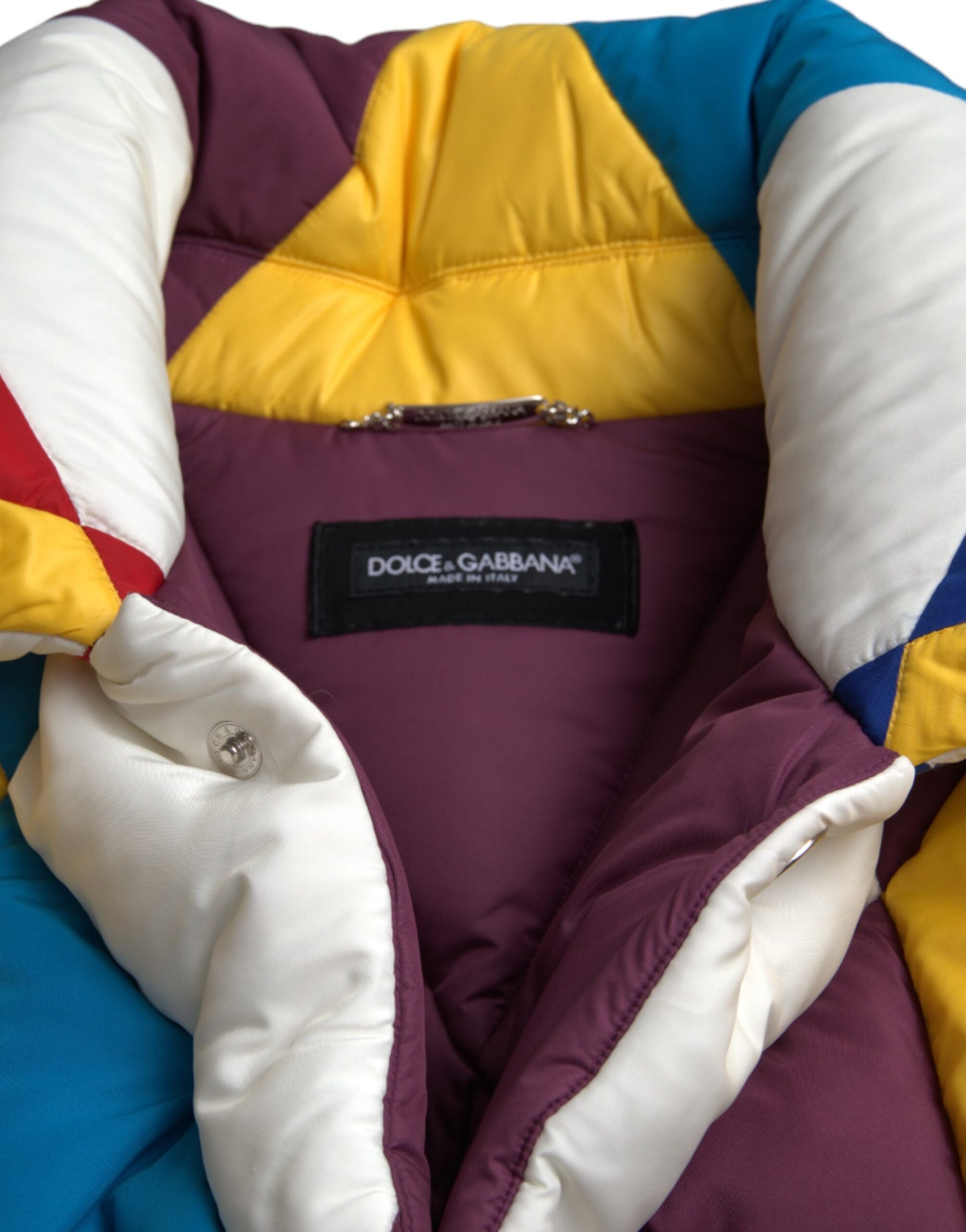 Veste coupe-vent et matelassée multicolore pour homme Dolce & Gabbana