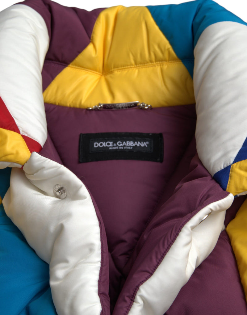 Dolce & Gabbana Windbreaker Puffer Jas voor Heren, Multicolor