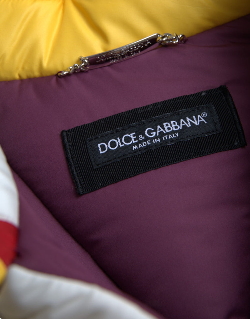 Dolce & Gabbana Windbreaker Puffer Jas voor Heren, Multicolor