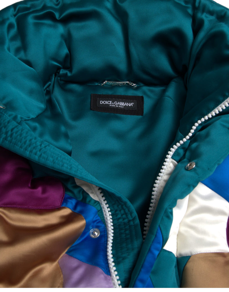 Dolce & Gabbana Windbreaker Pufferjas met bloemenprint in meerdere kleuren