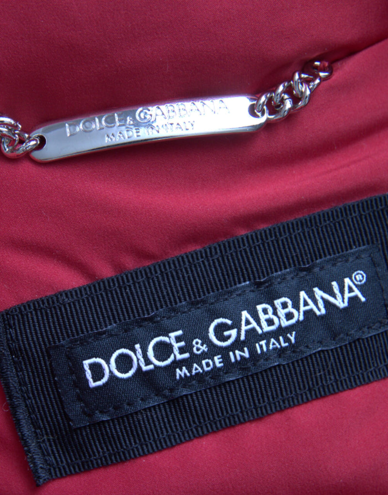 Dolce & Gabbana Steekjack met capuchon en quiltmotief in meerdere kleuren