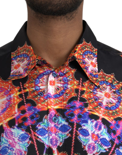 Dolce &amp; Gabbana Multicolor Luminarie Katoenen Heren Overhemd