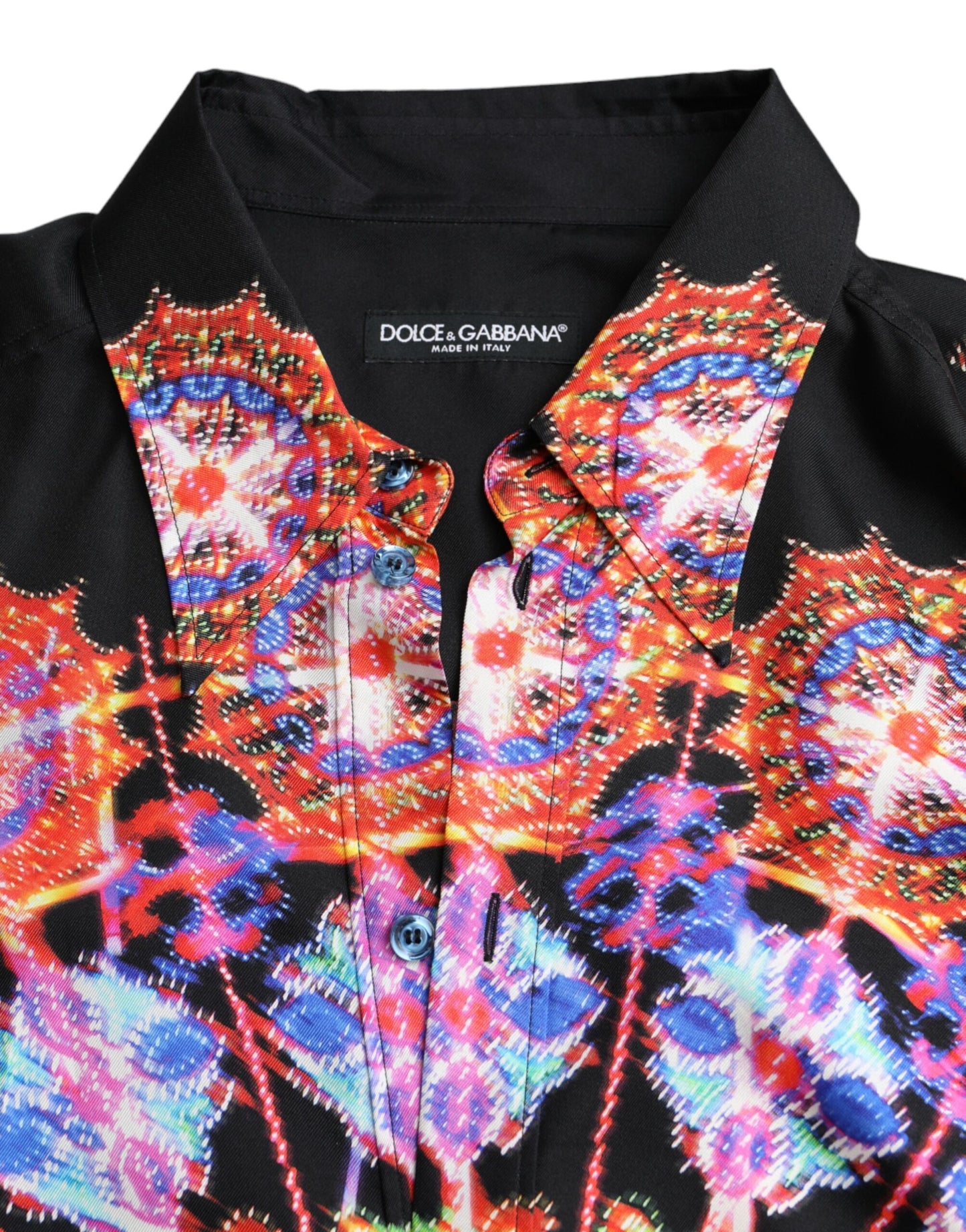 Dolce &amp; Gabbana Multicolor Luminarie Katoenen Heren Overhemd