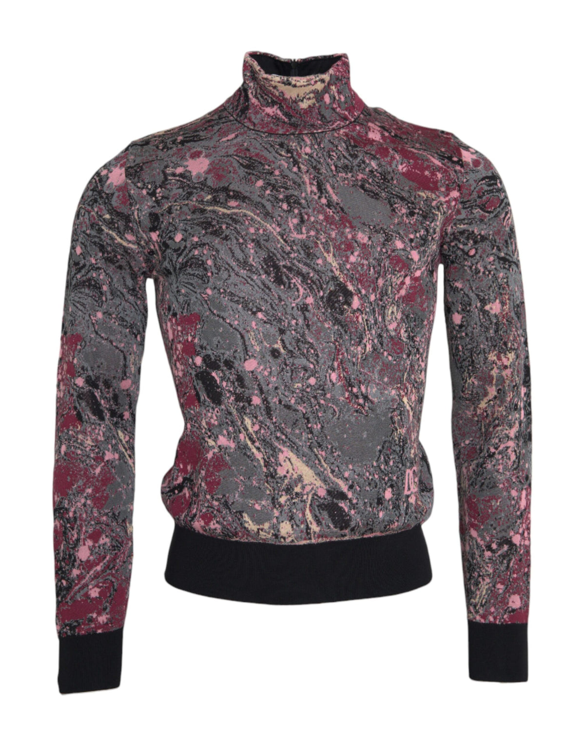 Pull col montant à motifs multicolores pour homme de Dolce &amp; Gabbana