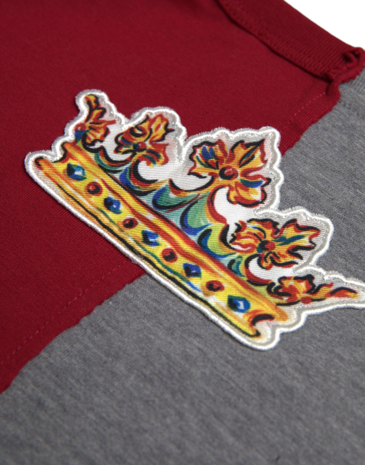 T-shirt à manches courtes à motifs graphiques multicolores de Dolce &amp; Gabbana