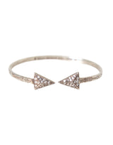 Bracelet Bangle en Argent 925 Nialaya Arrow Crystal pour Femmes
