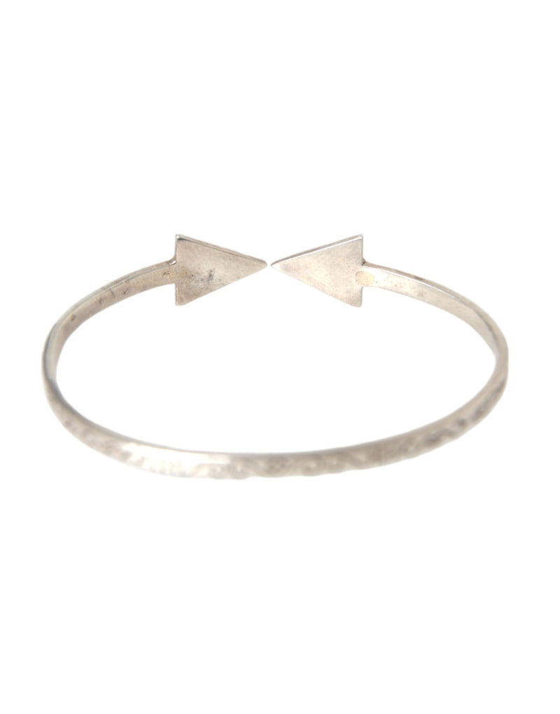 Bracelet Bangle en Argent 925 Nialaya Arrow Crystal pour Femmes
