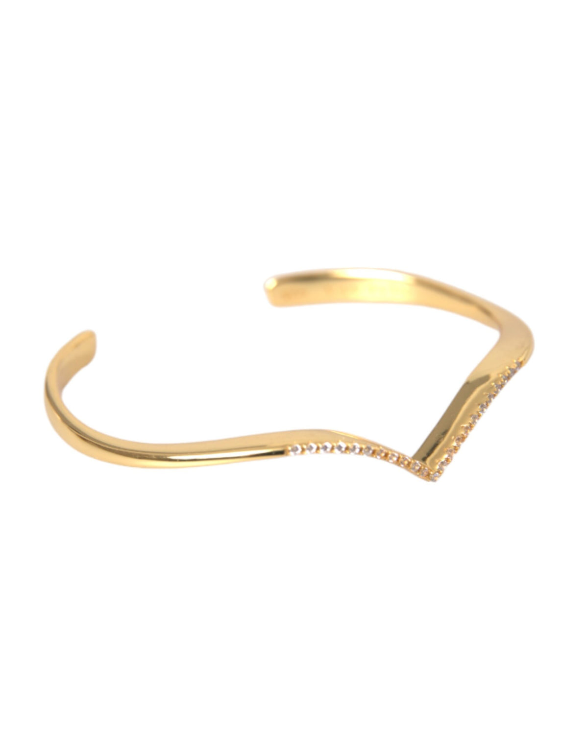 Bracelet Nialaya Arched Wing Cuff Skyfall Gold CZ 925