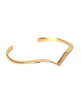 Bracelet Nialaya Arched Wing Cuff Skyfall Gold CZ 925