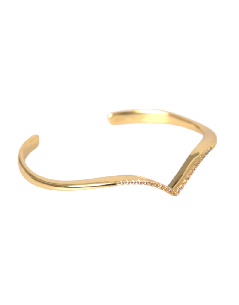 Bracelet Nialaya Arched Wing Cuff Skyfall Gold CZ 925