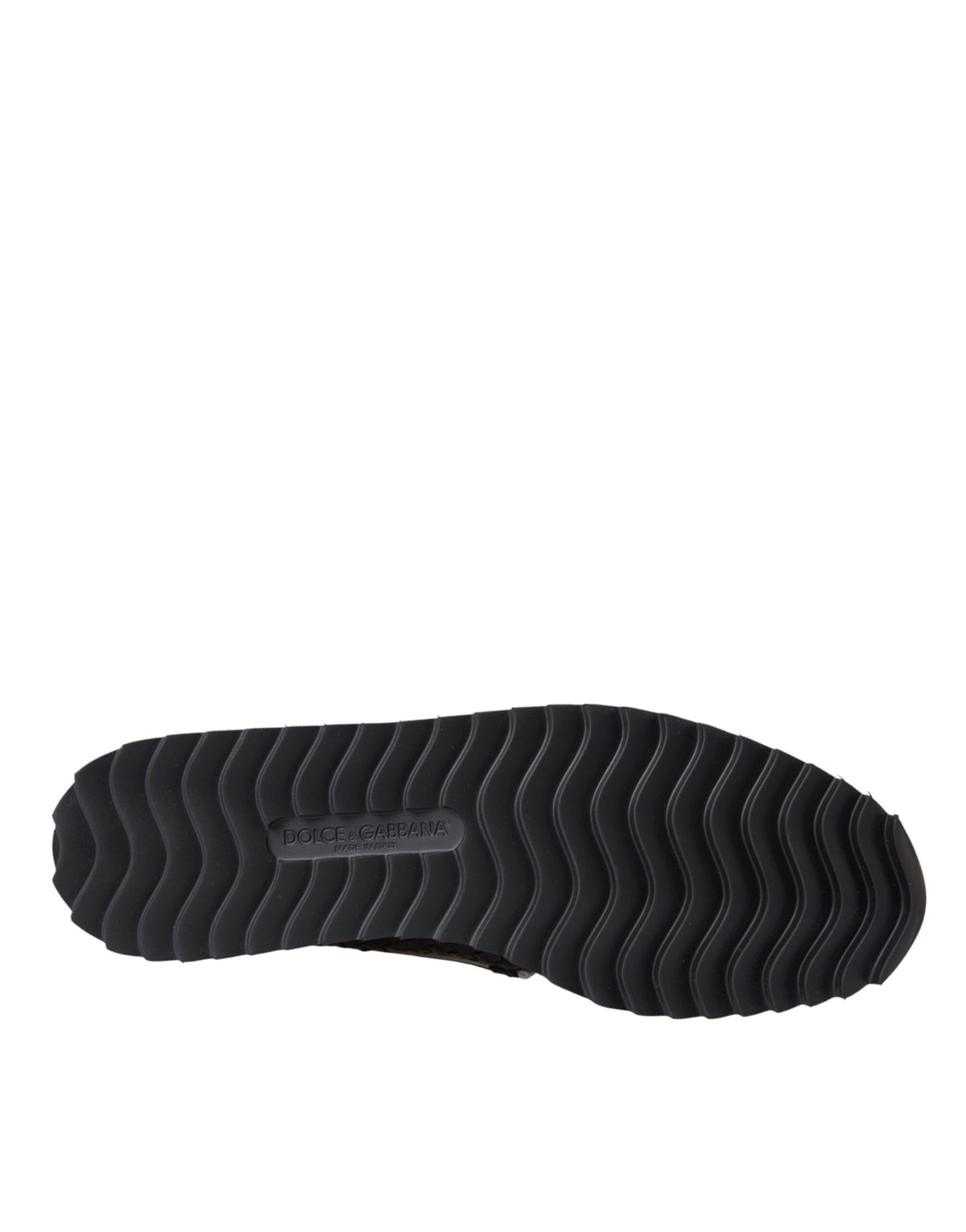 Dolce & Gabbana Black Woven Buffalo Leather Loafers for Men