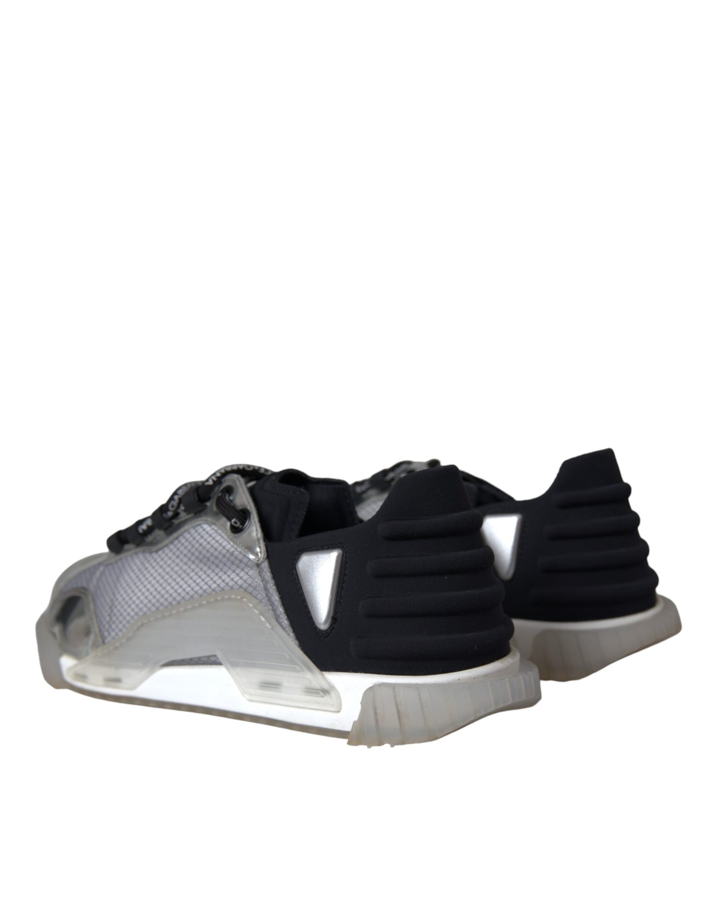 Sneakers basses NS1 en nylon argenté et noir pour homme de Dolce & Gabbana