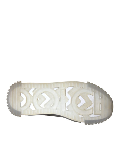 Sneakers basses NS1 en nylon argenté et noir pour homme de Dolce & Gabbana
