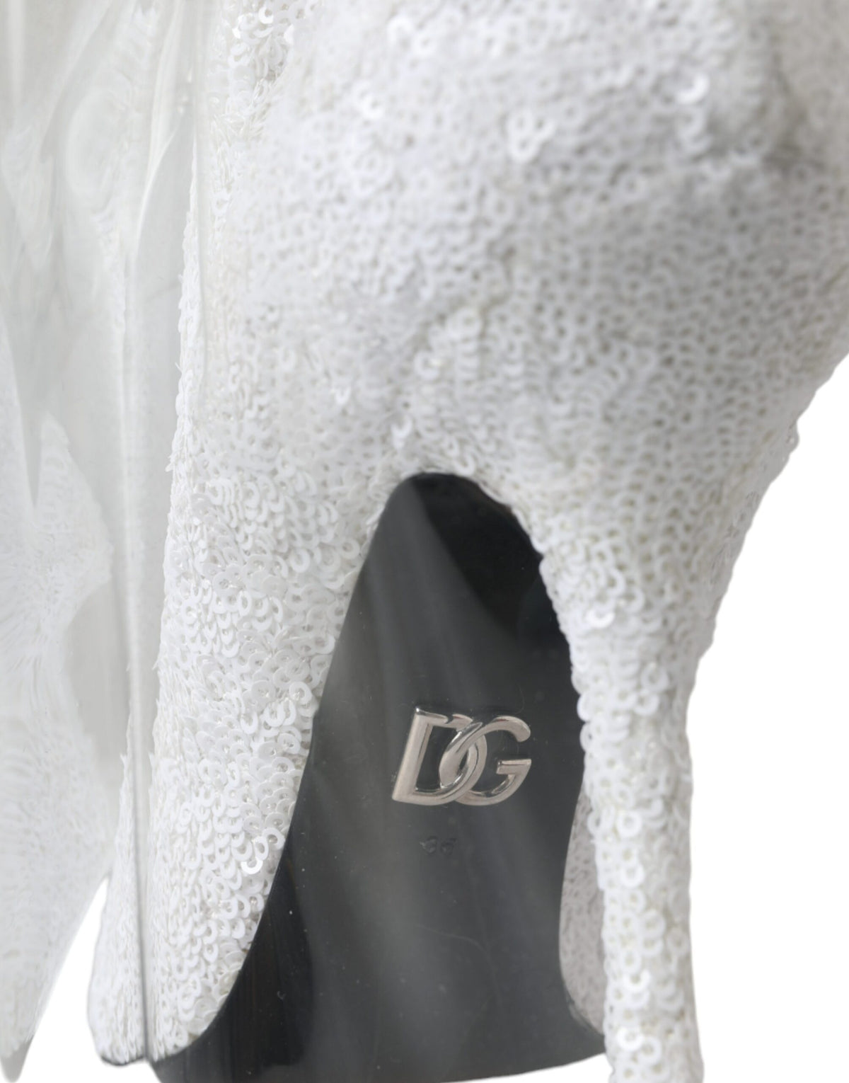Dolce & Gabbana White Heels Stiletto Knee High Boots