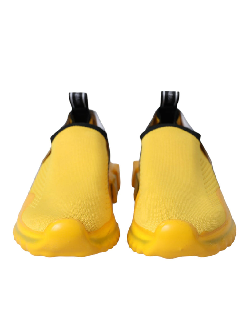 Dolce & Gabbana Sorrento Jaune Slip-On Sneakers pour Femmes